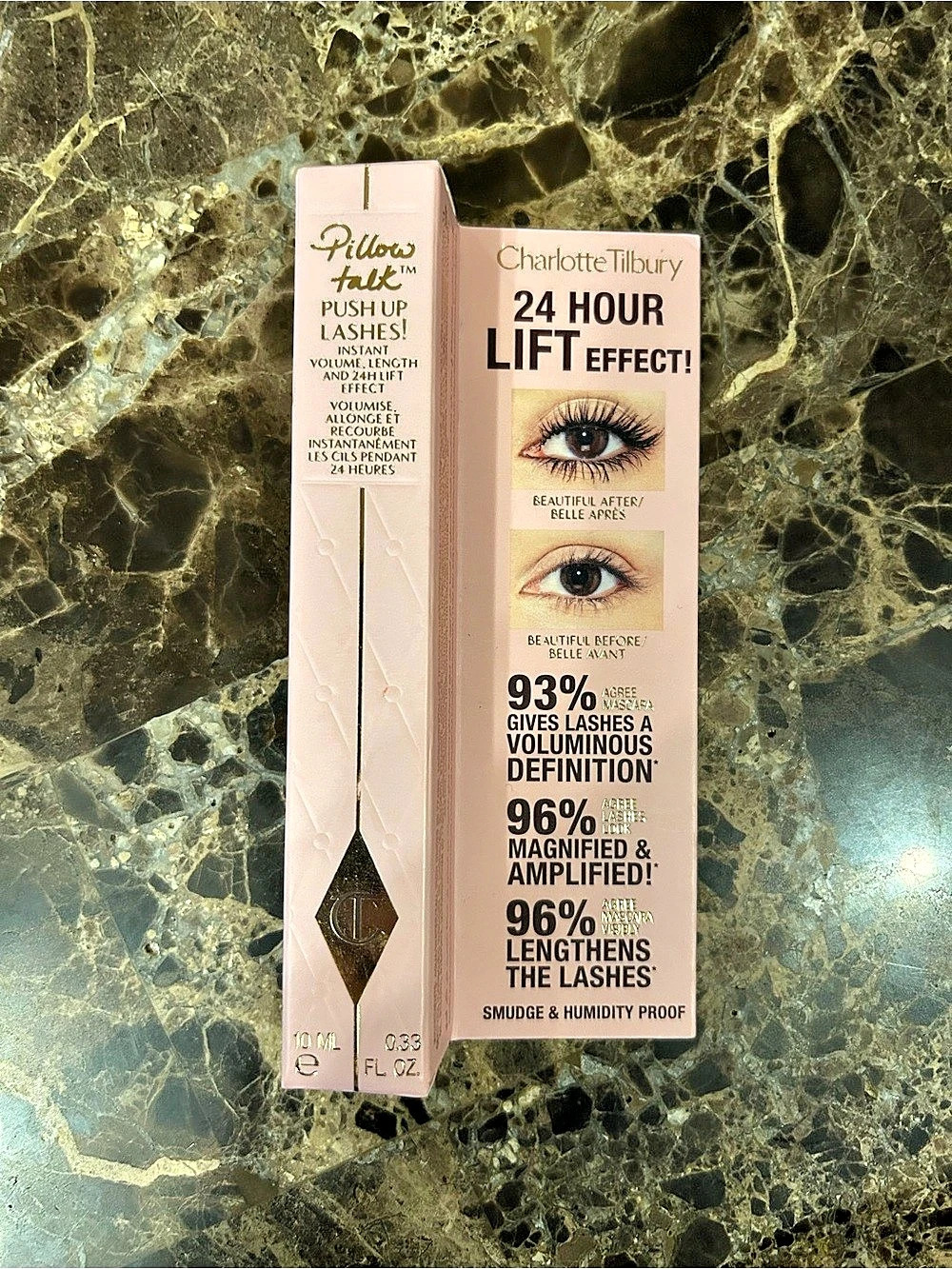 Charlotte Tilbury Pillow Talk Push Up Lashes! Mascara Super Black NWT